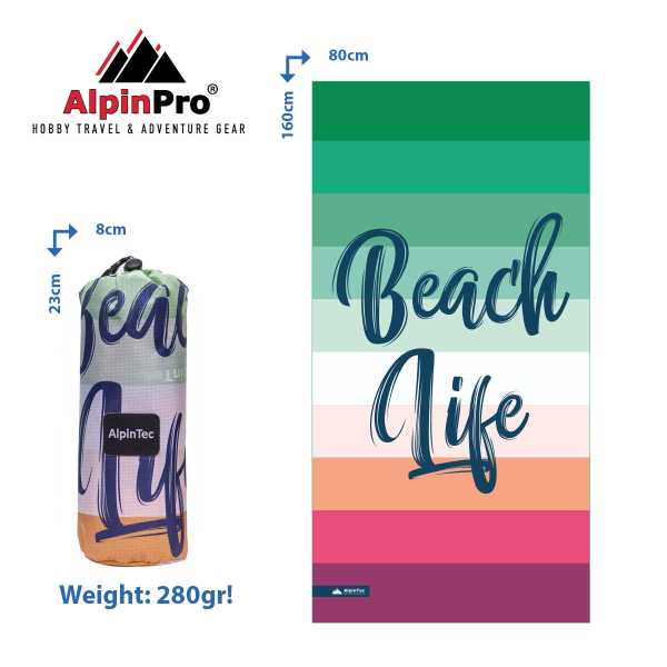Alpintec BeachLife Towel 80x160 2